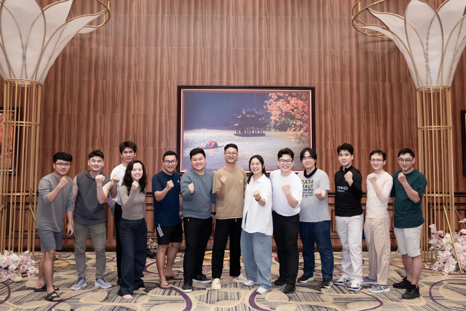 Fenix team celebrating at an event